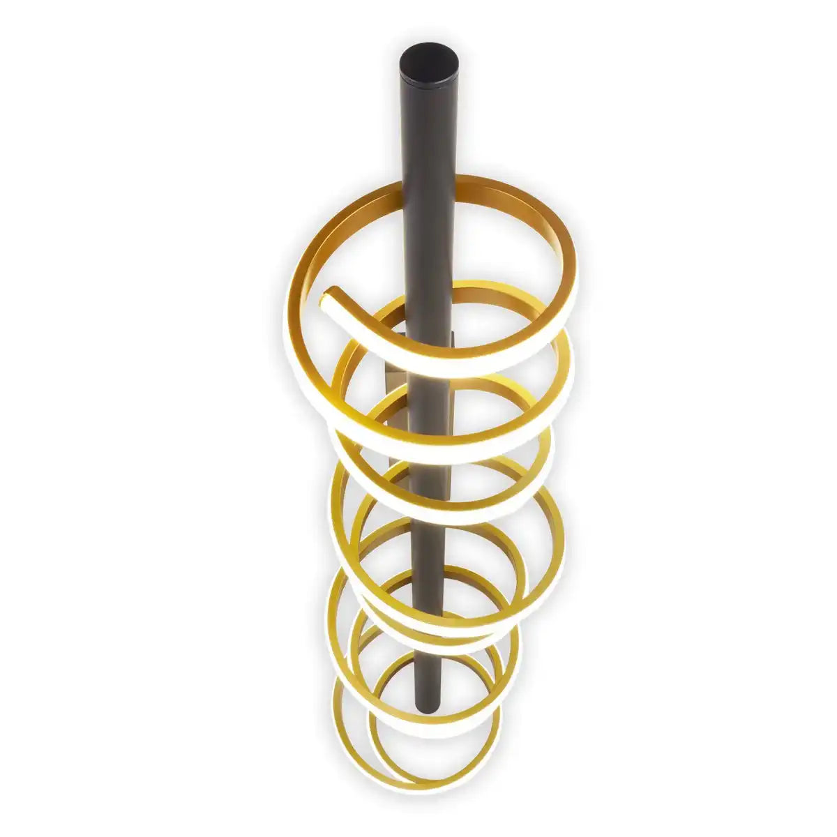 LED Deckenleuchte "BELLEZA", moderne Deckenlampe aus Metall und Kunststoff in Schwarz, Gold und Weiß, mit fest verbauten LEDs, 100cm lang. Die ideale Beleuchtung für Wohnzimmer, Esszimmer oder Büro.