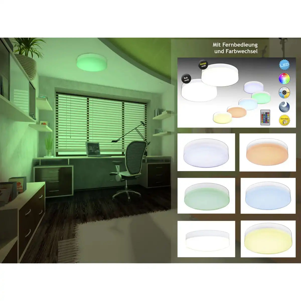 LED Deckenleuchte "COOL" d:25,5cm