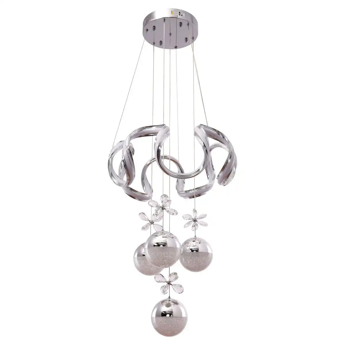 Hängeleuchte Clove Chrom | 50 cm