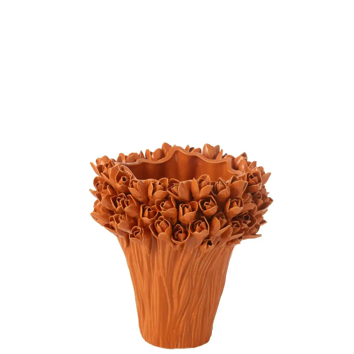 J -Line Vase Ambrosia - Keramik - Orange - mittel - Ø 28 cm