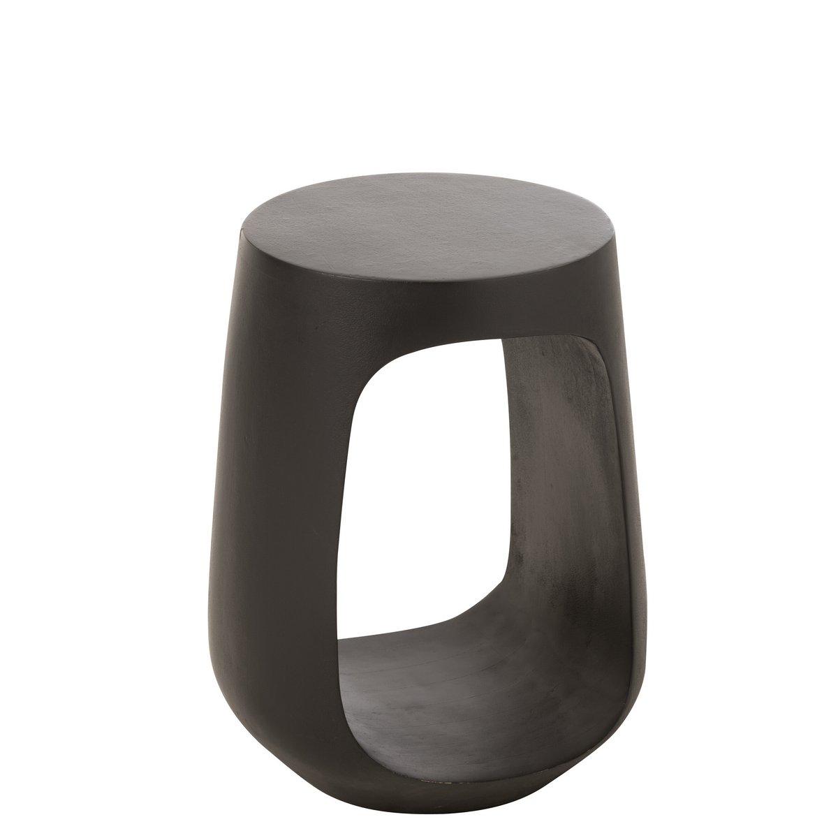 J-Line Beistelltisch Pod Recyceltes Holz Schwarz