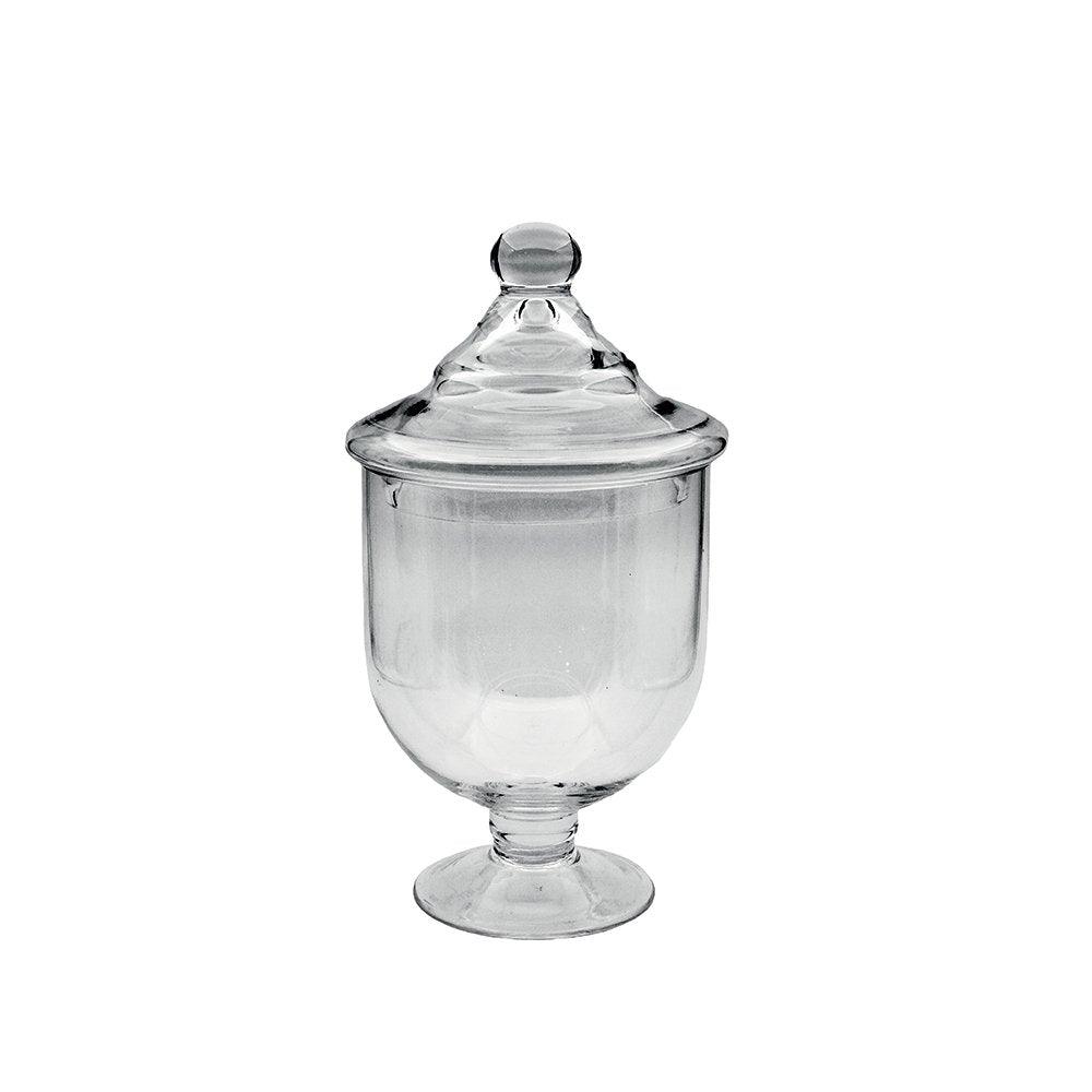STEHENDER SÜSSIGKEITEN AUS GLAS 15X15X29CM