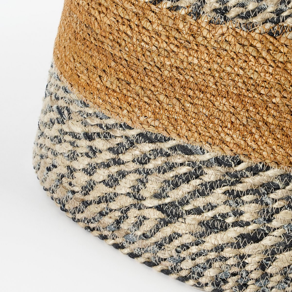 Weihnachtsbaumrock - H26 x Ø50 cm - Seegras - Blau