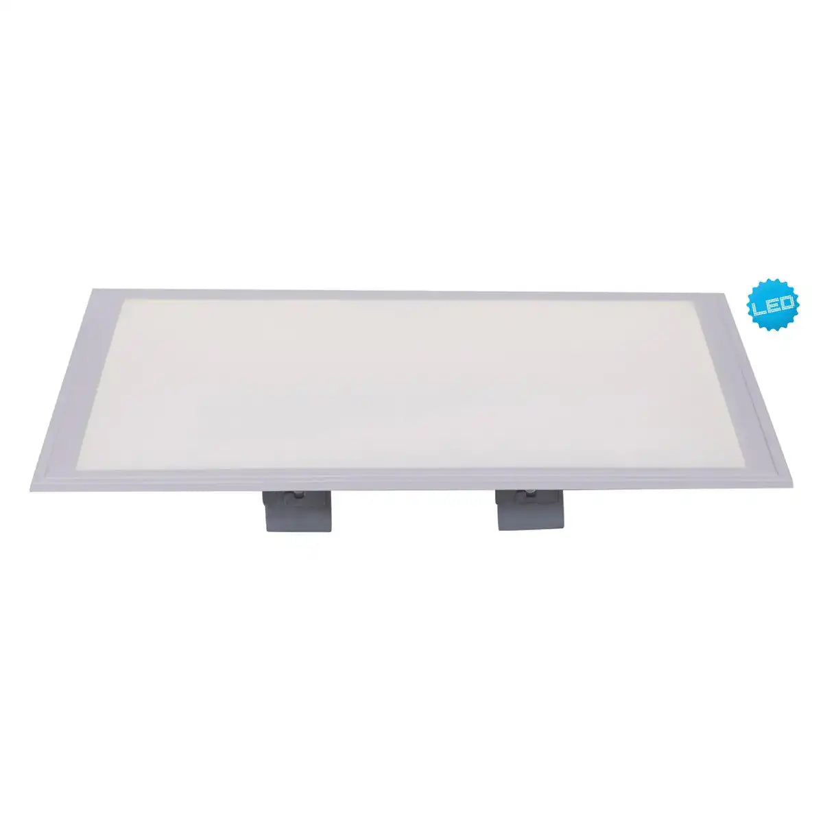LED Aufbaupanel "SORRISO", Aufbauleuchte aus Metall und Kunststoff in Weiß mit fest verbauten LEDs, 45x45cm groß für Innenräume