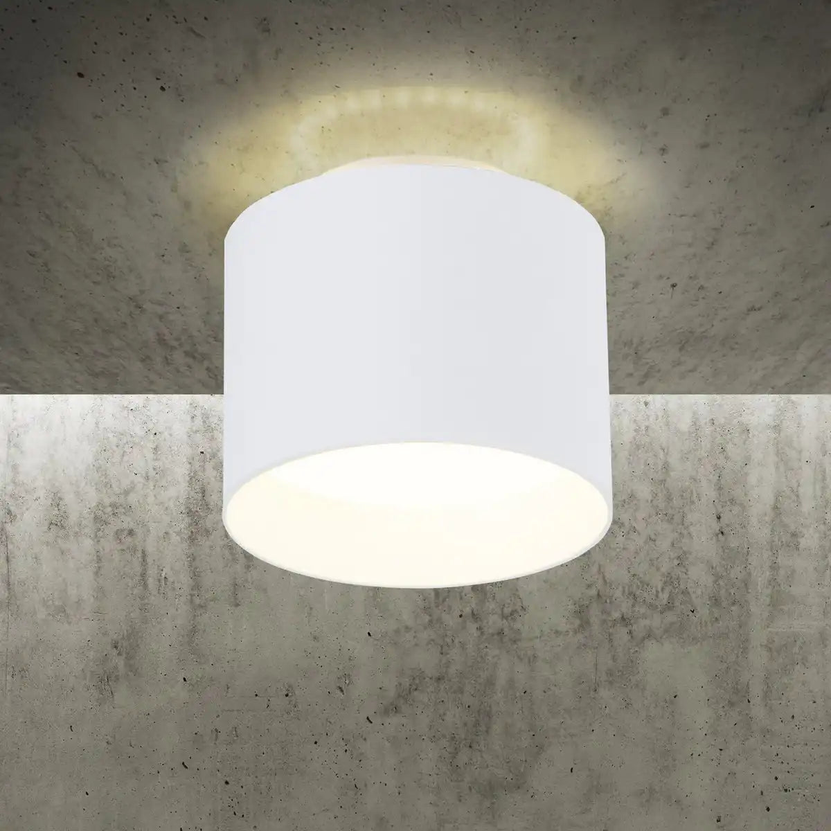 LED Spot "TRIOS" Ø 10 cm weiß, aus Metall und Kunststoff mit integrierten LEDs