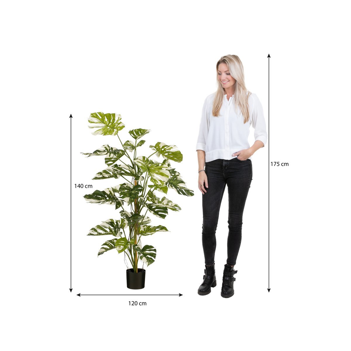 Künstliche Pflanze aus Probenahme - H140 x Ø120 cm - Grün