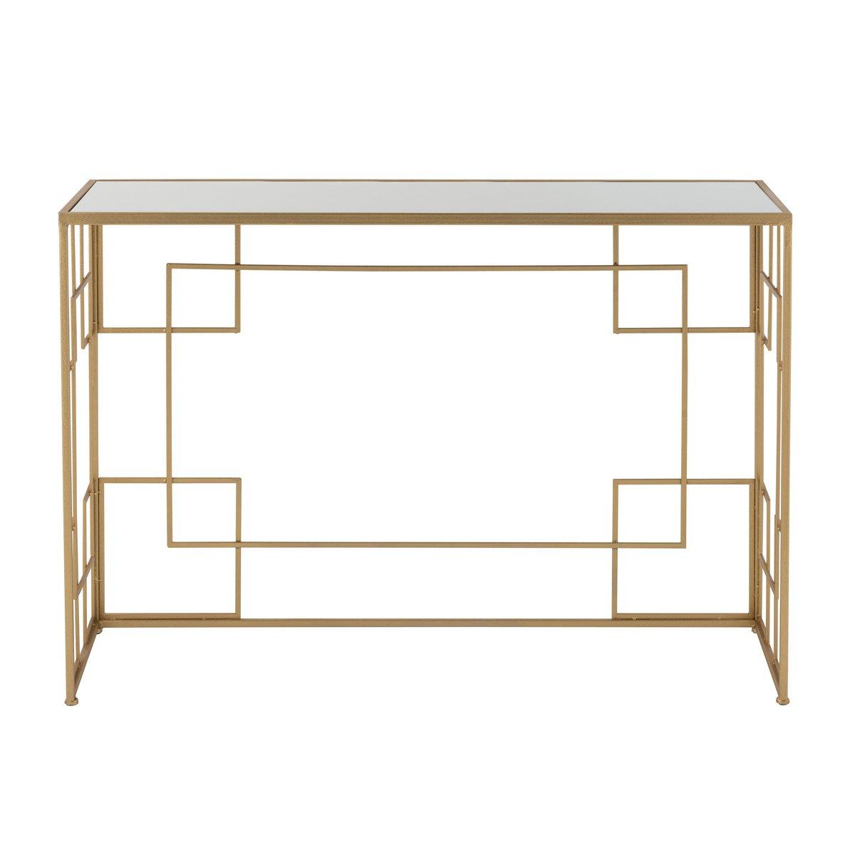 J-Line Konsolenlinien Metall/Glas Gold
