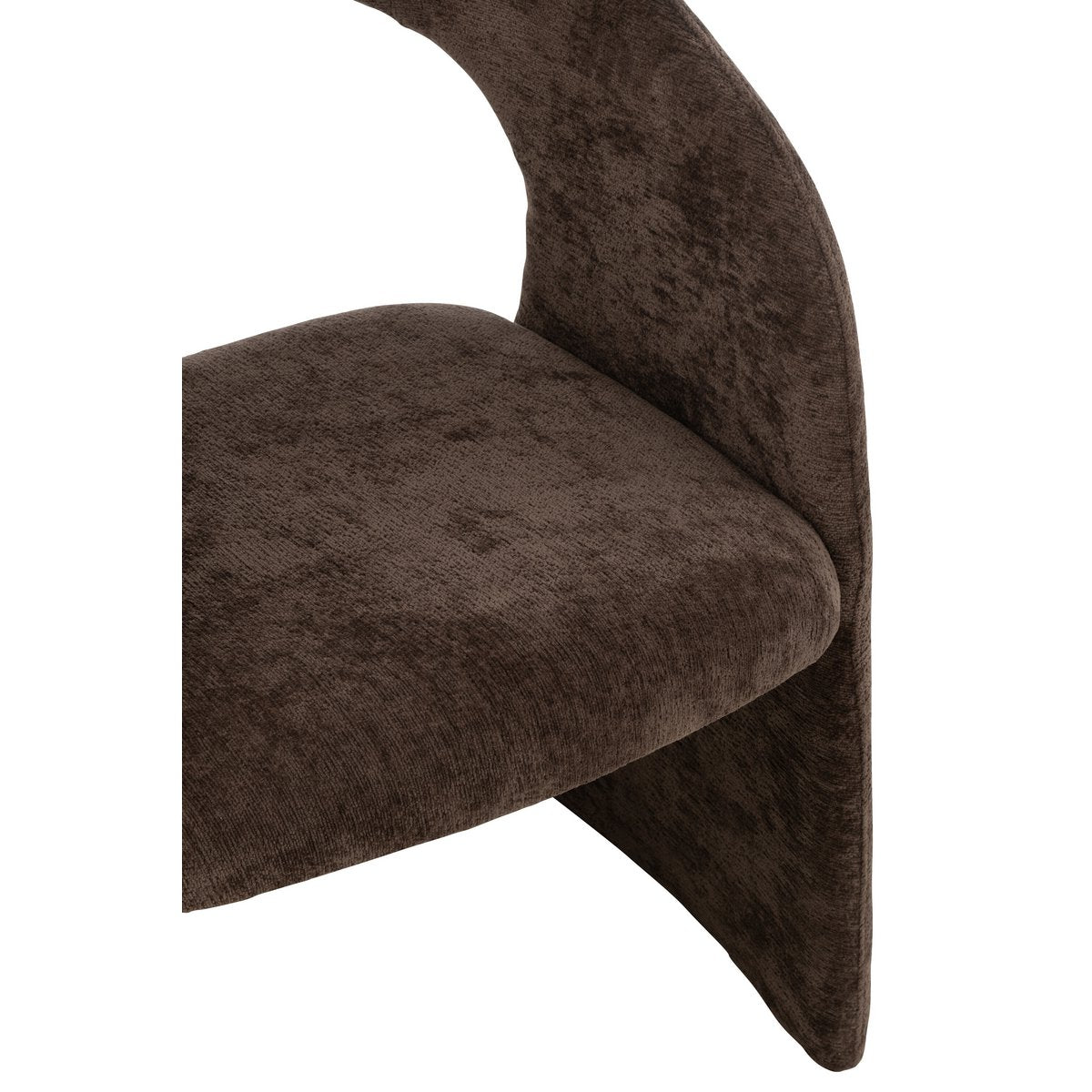 J-Line Anise Stuhl Textil Dunkelbraun
