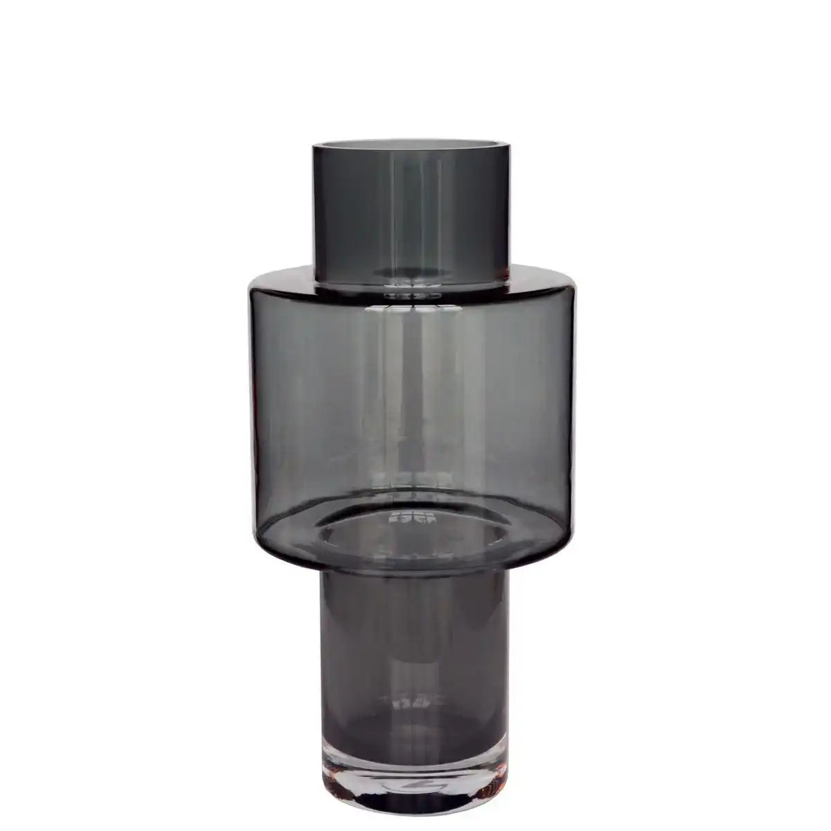 Vase Glass Juba M - H40 W20 - Grau