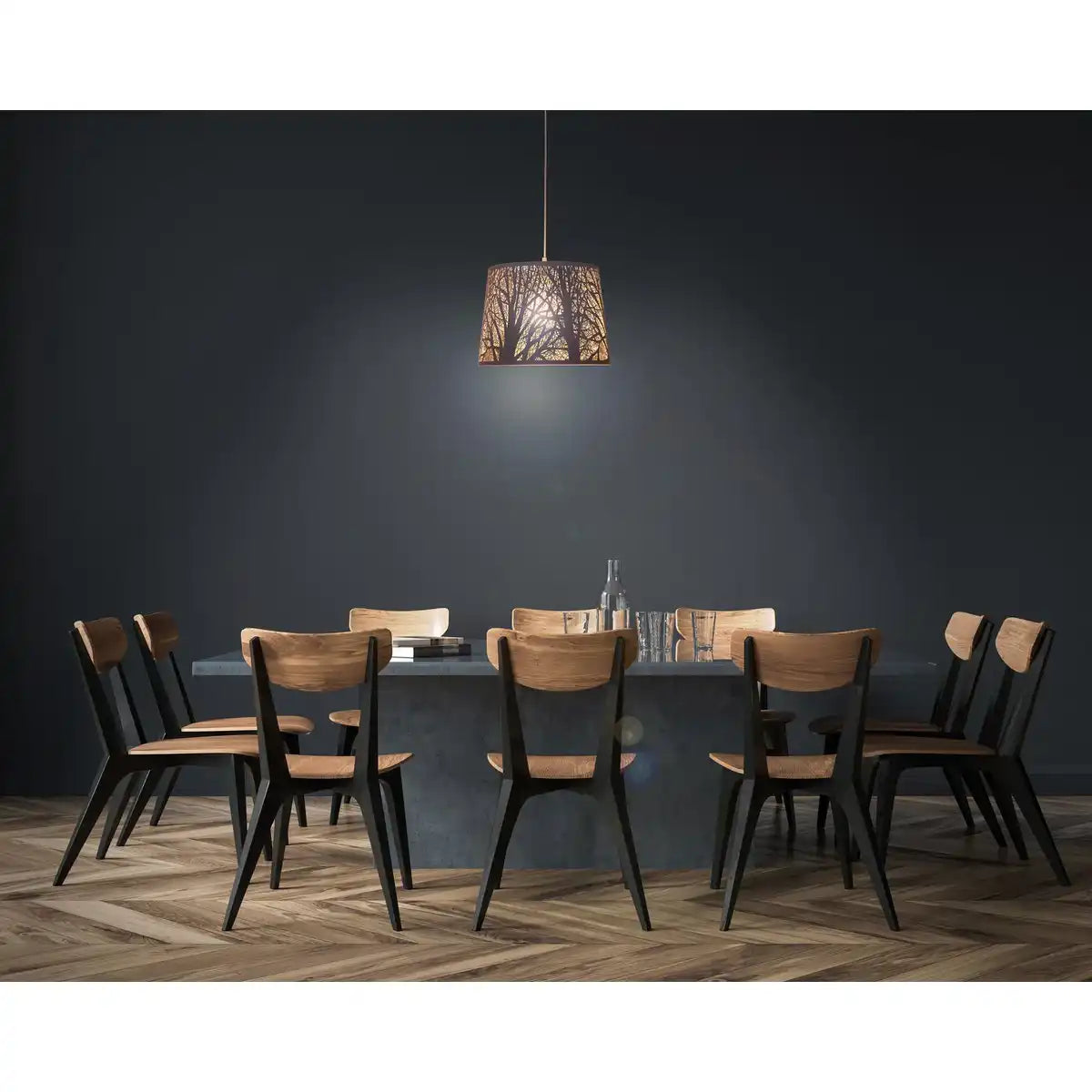 Pendelleuchte "WHITE WOOD" mit Ast-Dekor