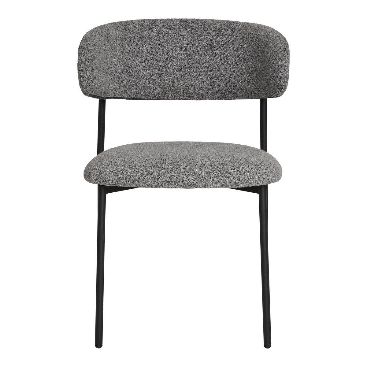Mira Esszimmerstuhl – Hellgrau, 59 x 55 x 79,5 cm – 2er-Set