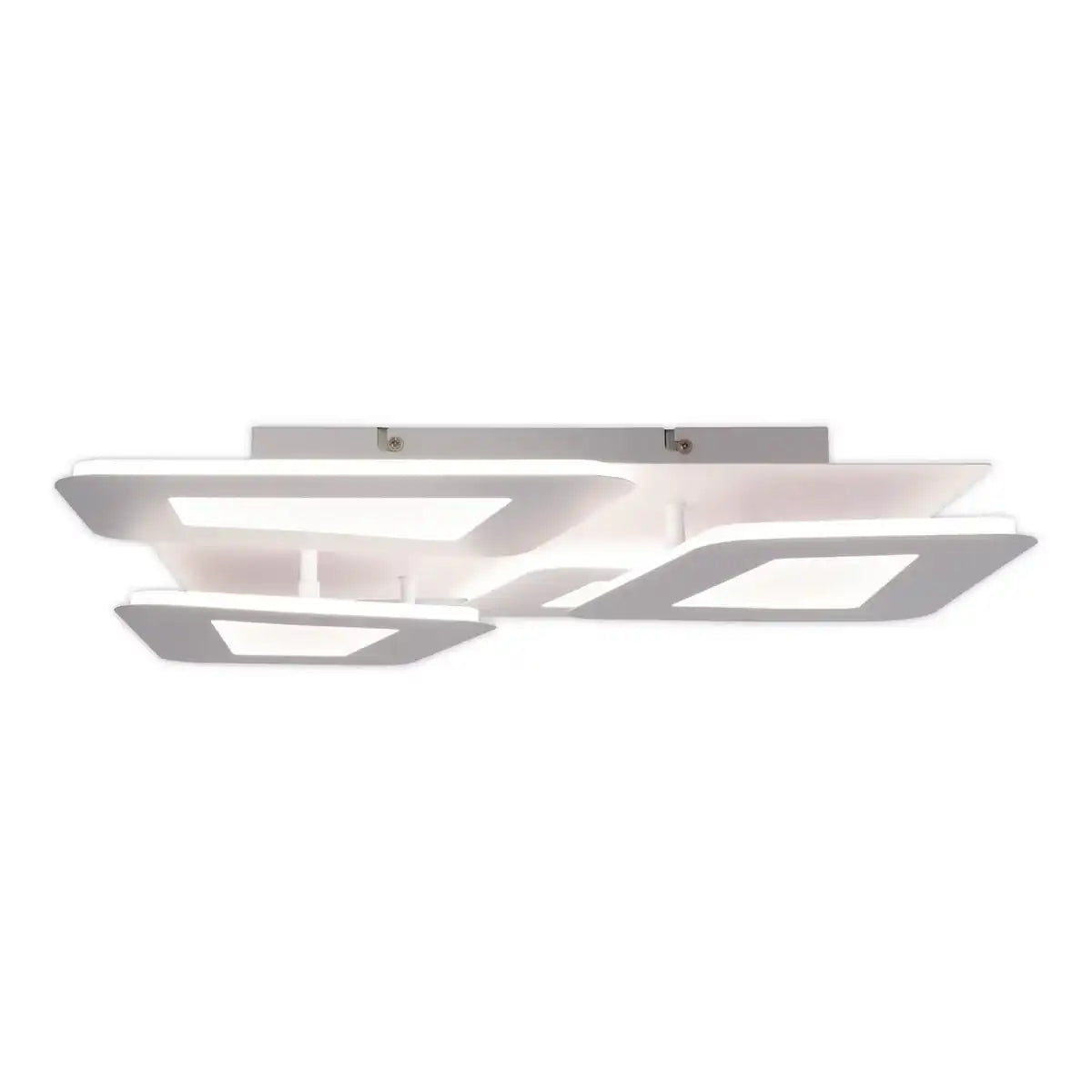 LED Deckenleuchte "SIMEN" 48 x 48 cm, Metall und Kunststoff, weiß, integrierte LEDs, warmweiß