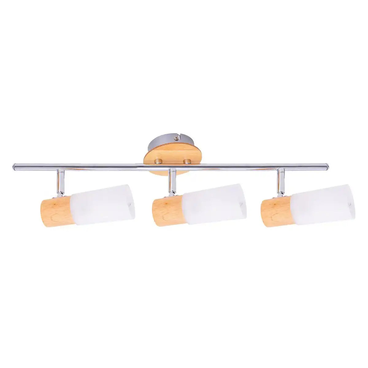 3er Wand- Deckenspot "TODTNAU", Metall, Glas und Kunststoff, E14, 47cm lang