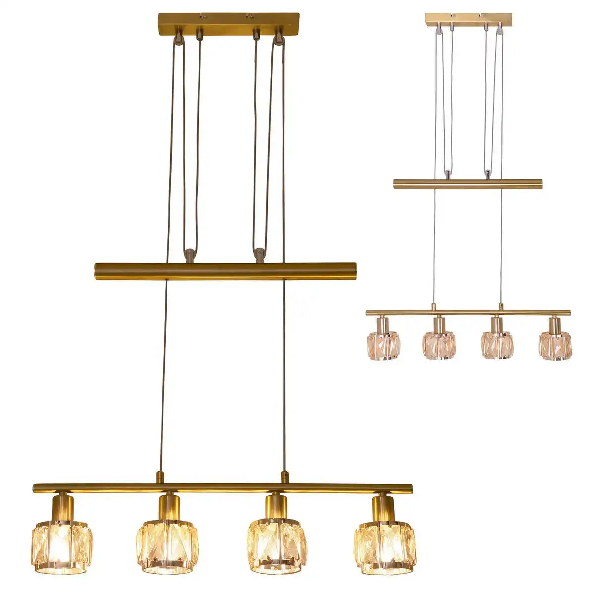 LED-Gegenzugpendelleuchte "JOSEFA" E14 Filament