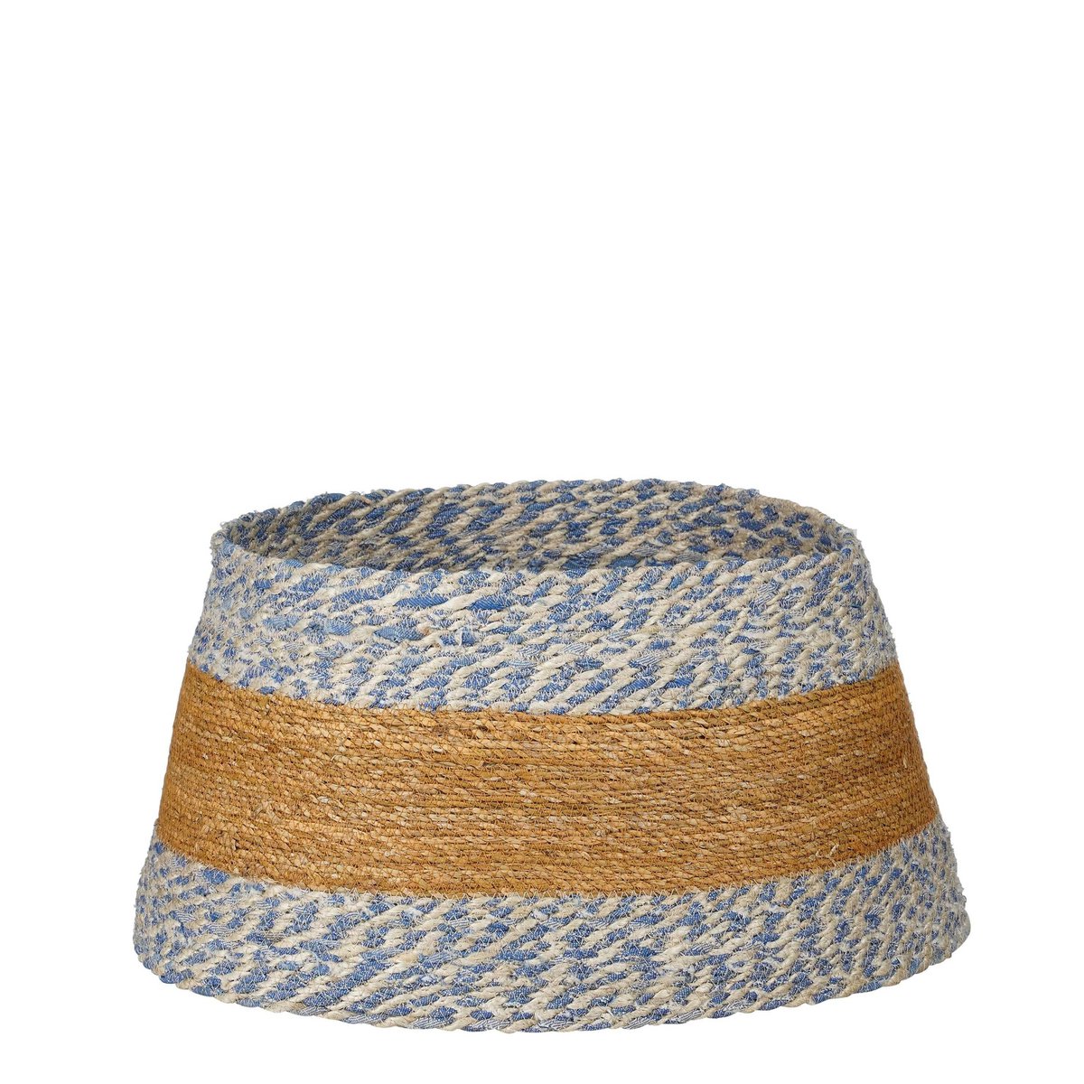 Weihnachtsbaumrock - H26 x Ø50 cm - Seegras - Blau