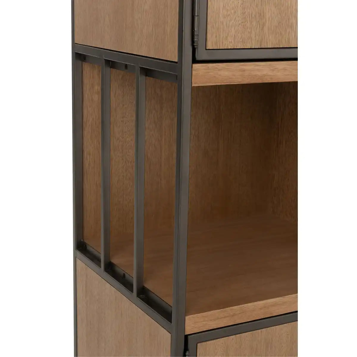 J-Line Compartments Schrank – Holz/Metall – Natur