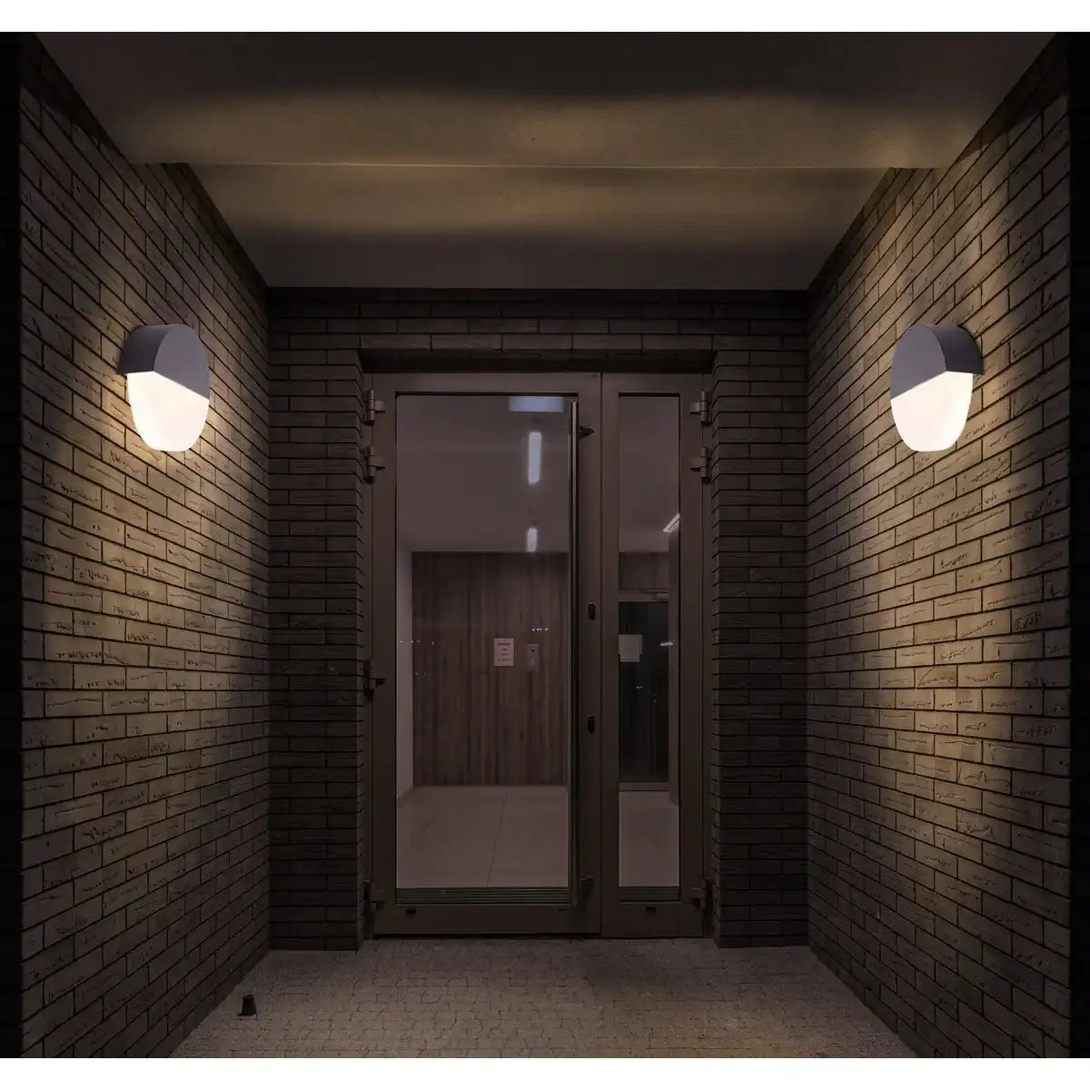 LED Außen Wandleuchte "SOBRIO" , aus Metall und Kunststoff in Anthrazit, mit integrierter LED