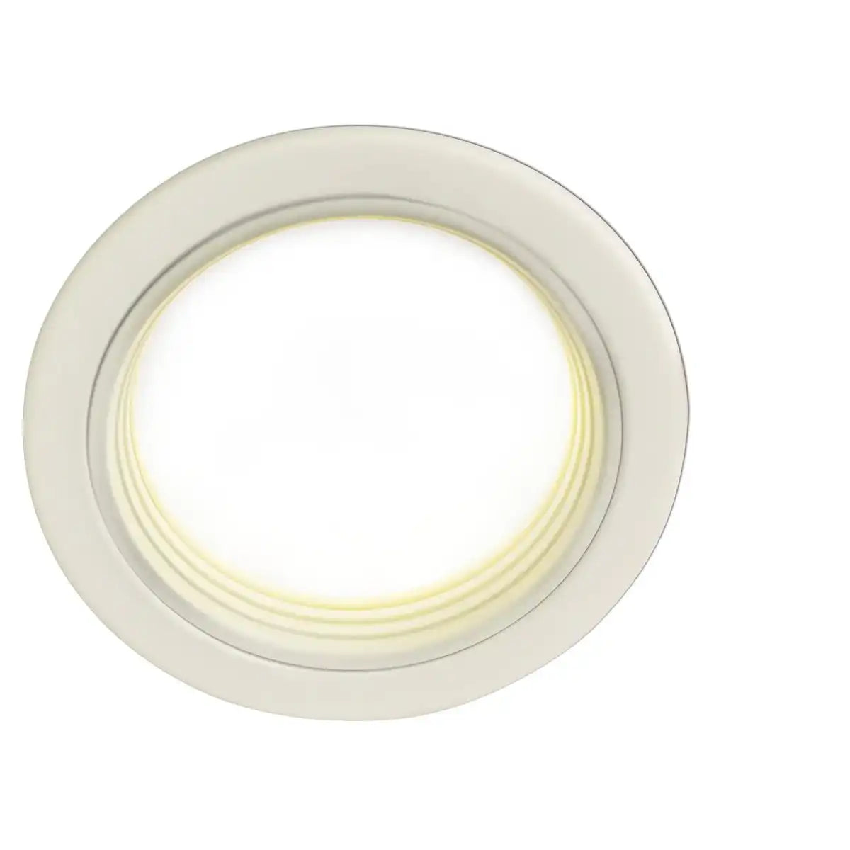 LED- Deckeneinbauleuchte "Point" Ø 15cm, fest verbaute LED mit 10 Watt, neutralweißes Licht, per Phasenan-/abschnitt-Dimmer dimmbar