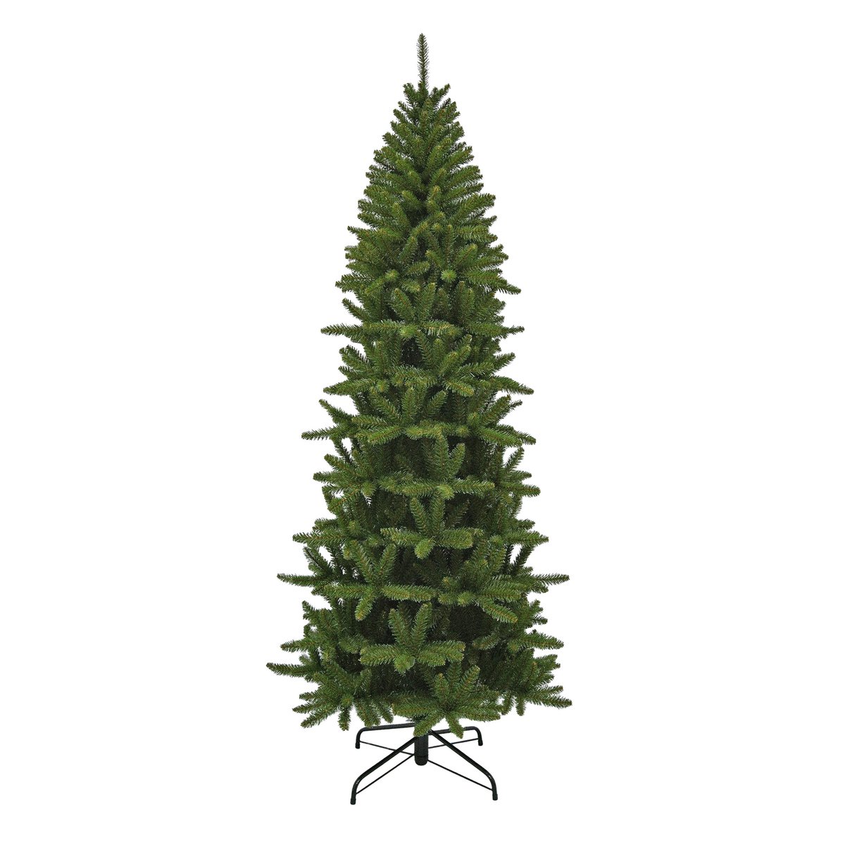 Schmaler künstlicher Weihnachtsbaum Matterhorn – H260 x Ø109 cm – Grün