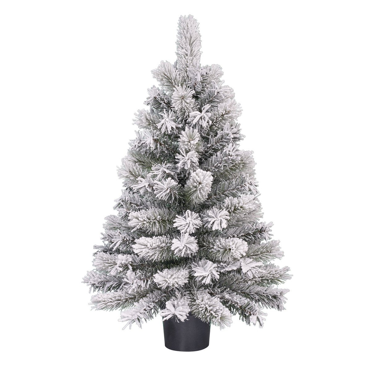 Dinsmore Künstlicher Weihnachtsbaum im Topf – H90 x Ø50 cm – Frosted Green