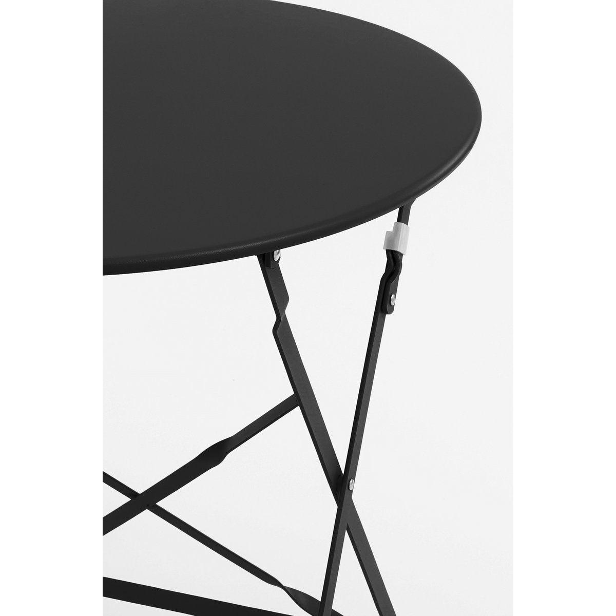 Laurence Bistro-Set - 3er-Set - Metall - Schwarz