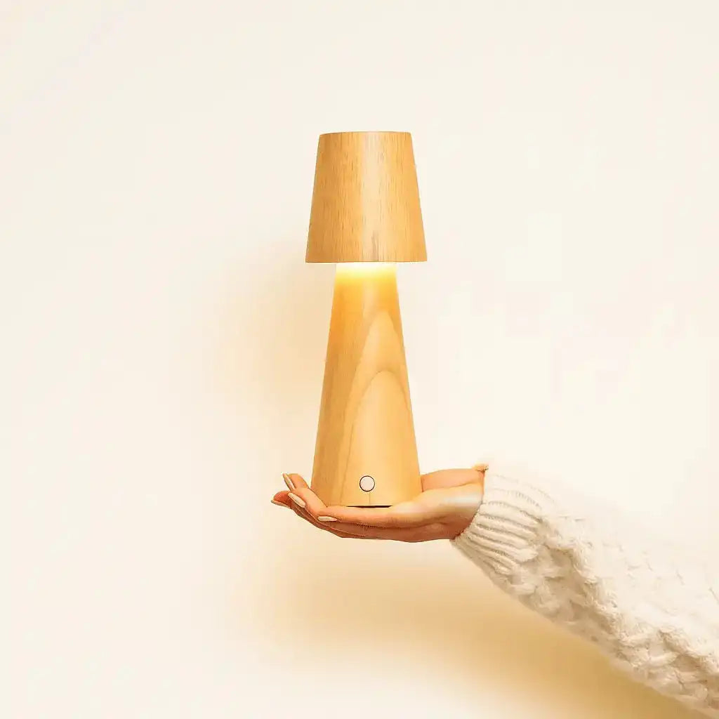 Lucas wiederaufladbare Tischlampe – kabellos, dimmbar und USB-C-Aufladung