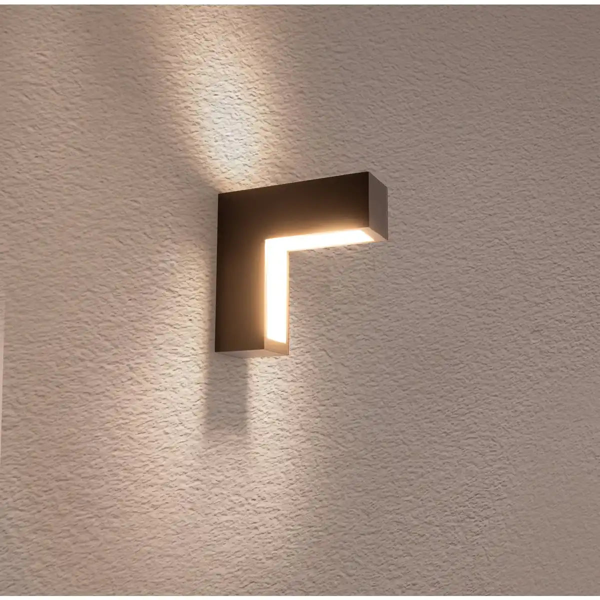 LED Außen Wandleuchten "ANGUS" aus Metall und Kunststoff in Anthrazit, mit integrierter LED