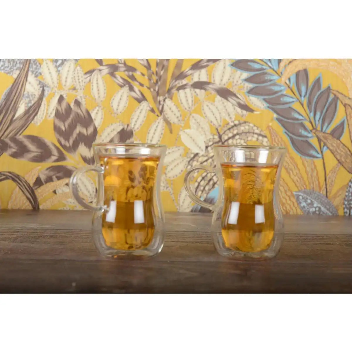 2 Tassen an der Doppelwand mit Griff - HomeDesign Knaus