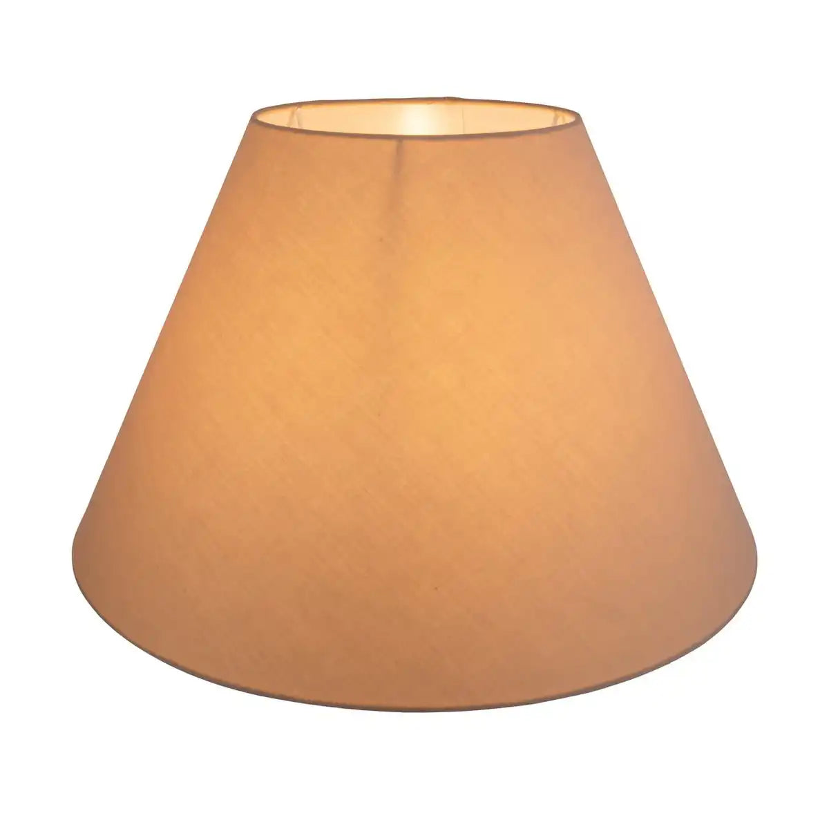 Lampenschirm für Tischleuchten "Causia", Ø unten 50 cm, Ø oben 22 cm, 33 cm hoch, Polyester-Baumwoll-Mix in weiß