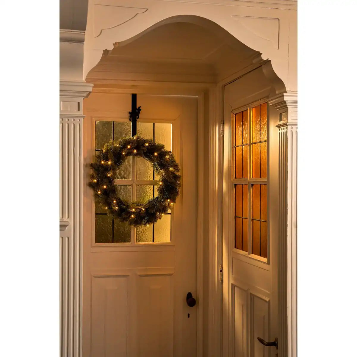 Nigata Weihnachtskranz mit LED-Beleuchtung – Ø60 cm – Grün