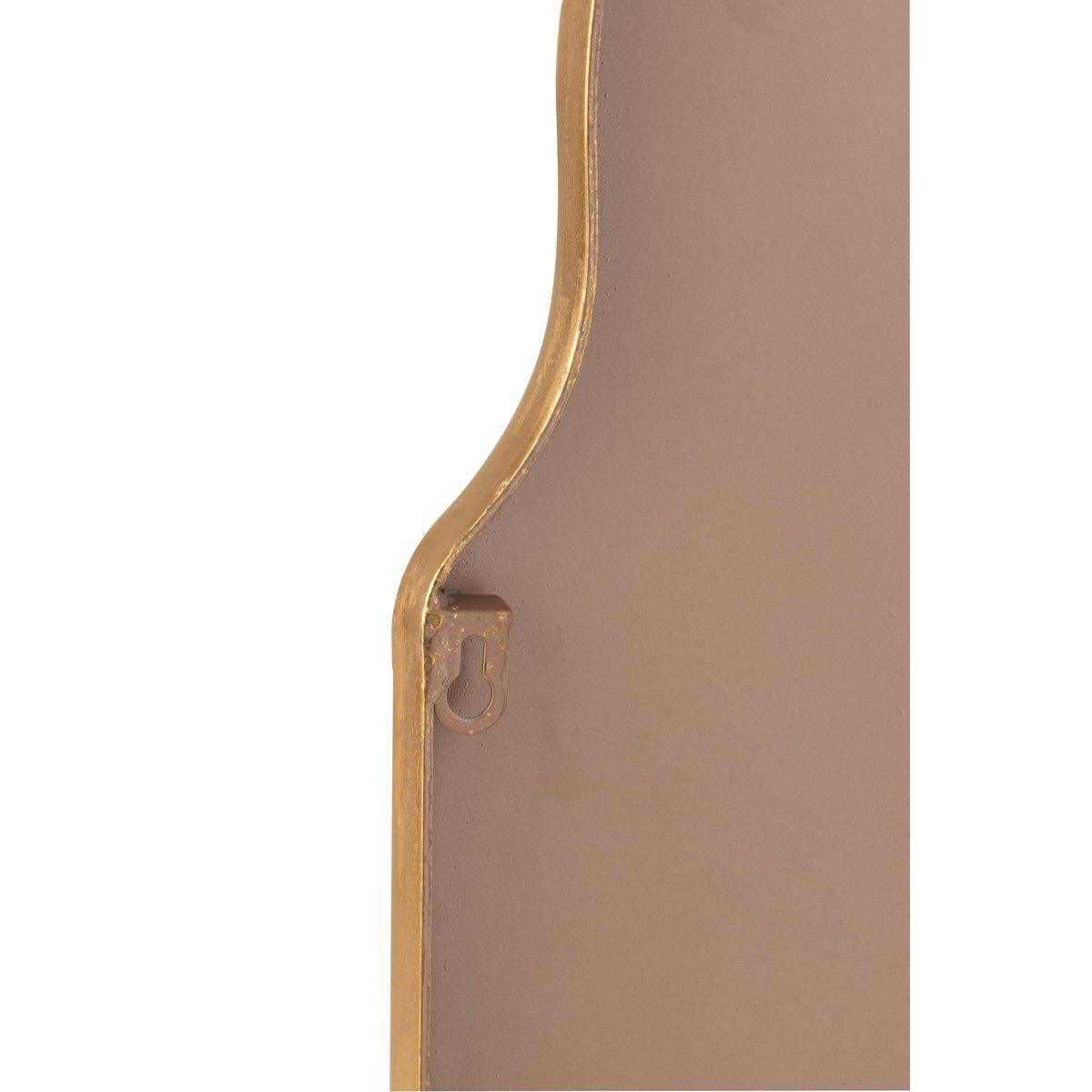 J-Line Spiegel West – Glas – Gold – Wohnaccessoires