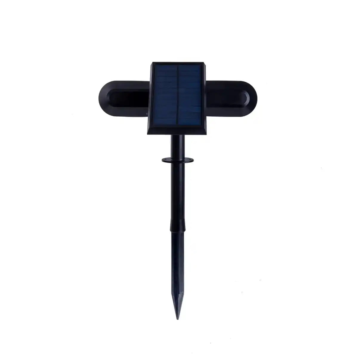 LED Solarstrahler "Paco" für den Außenbereich mit fest verbauter LED, Solar-Erdspieß aus Kunstoff in Schwarz, Höhe 31,9 cm