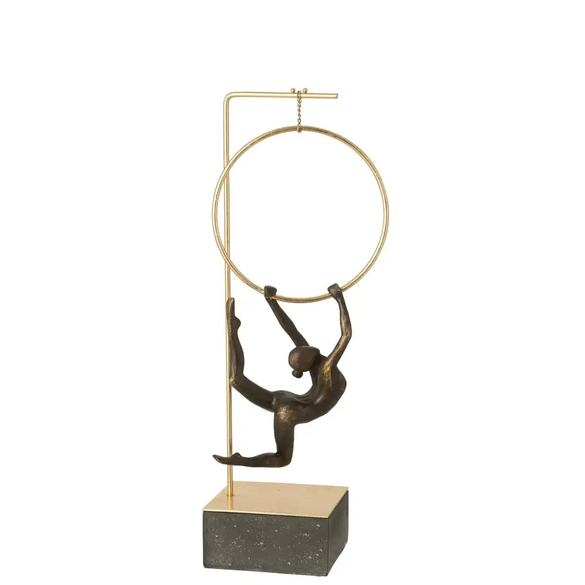J-Line Gymnast Hoop Alpha Harz schwarz/goldfarben