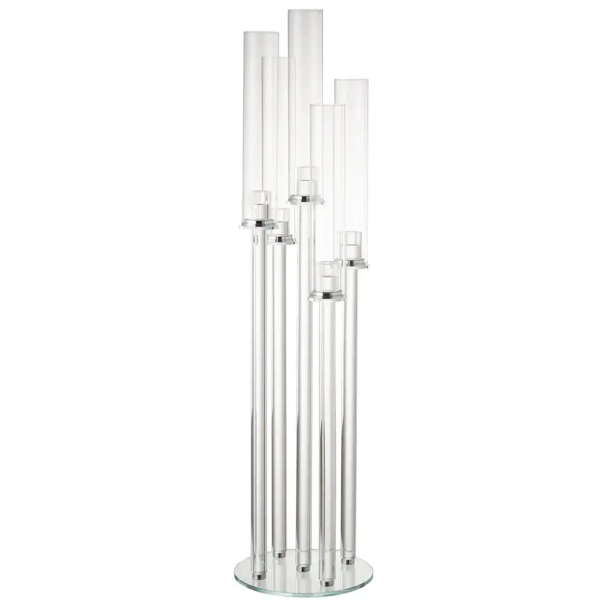 J-Line Kerzenhalter 5 dünnes Glas transparent