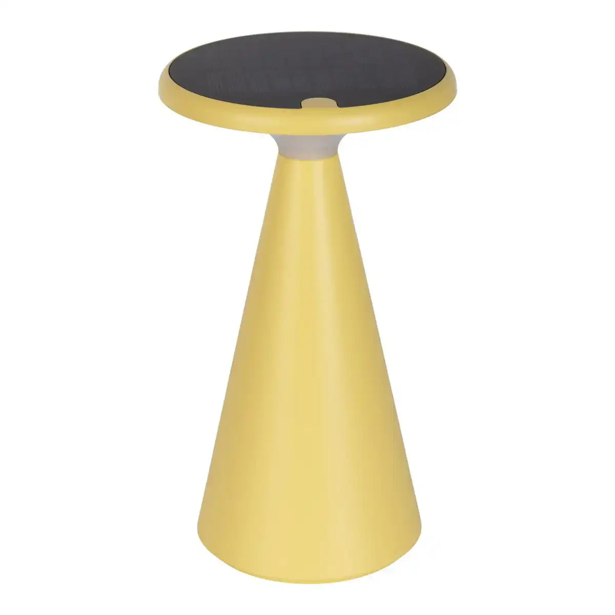 Solar-Akku-Tischleuchte "Palu" für Außen und Innen, aus Kunststoff in Gelb , 20 cm hoch
