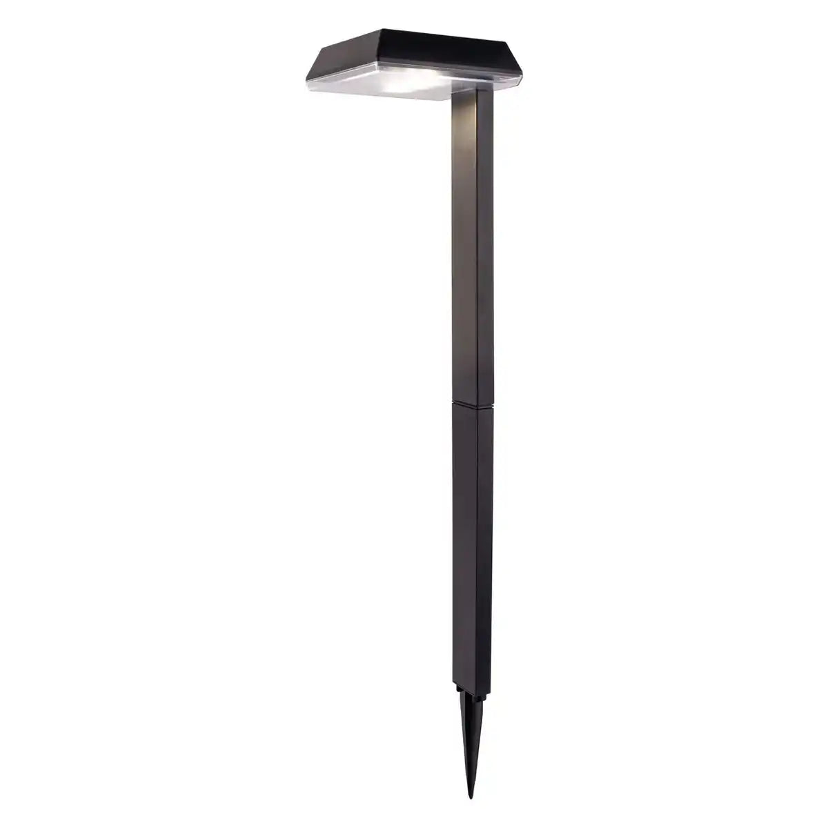 Solar-Dekoerdspieß "SIGI", 79 cm hoch, Kunststoff, schwarz, integrierte LEDs, warmweiß