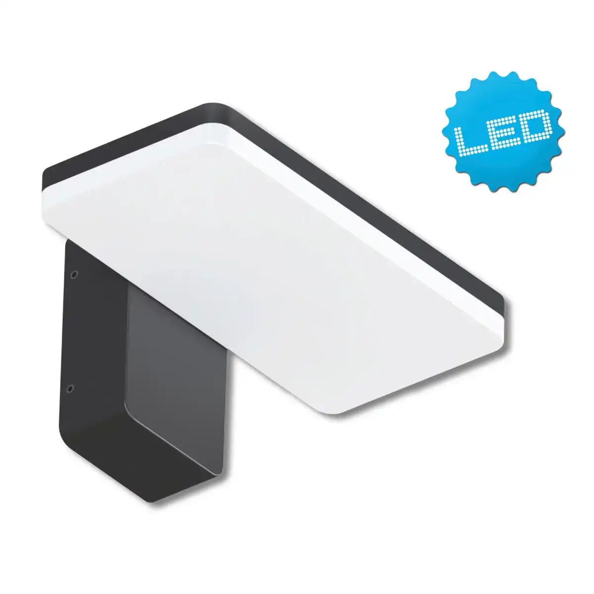 LED Außenwandleuchte "CLAIR" , aus Metall und Kunststoff in Anthrazit, mit integrierter LED