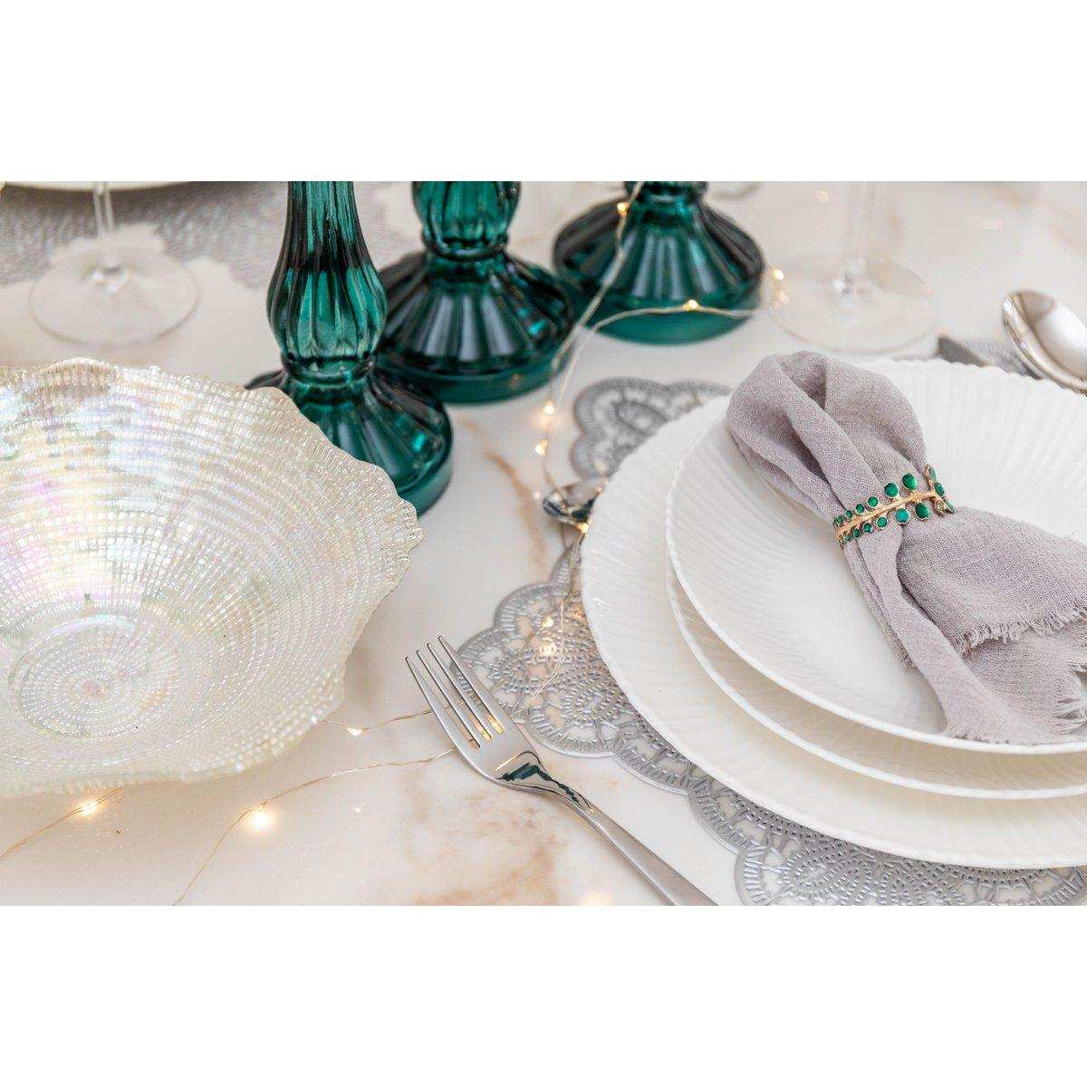 24-TEILIGE GLÄNZENDE SILBERNE HAUSHALTSWAREN - HomeDesign Knaus