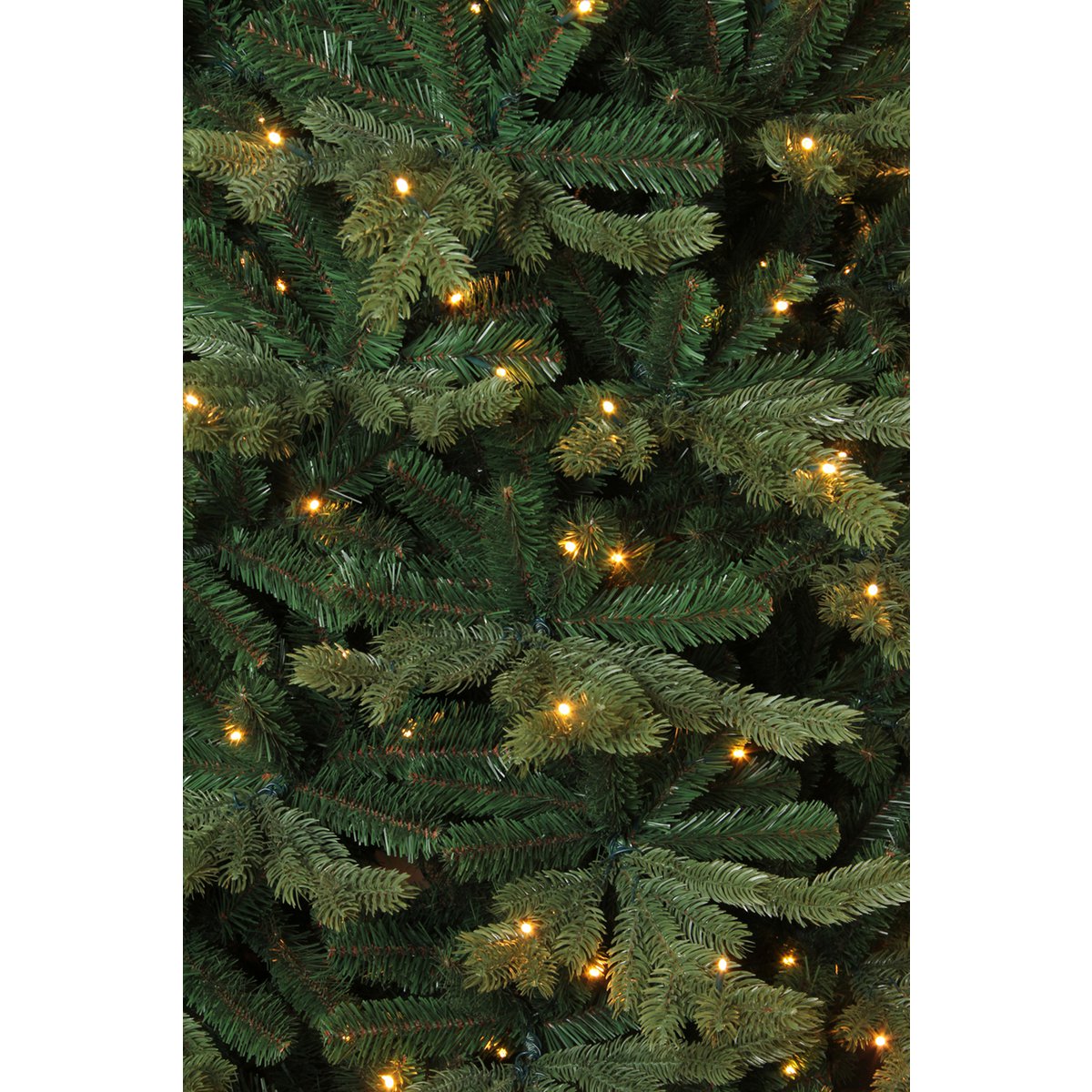 Deluxe Künstlicher Weihnachtsbaum mit LED-Beleuchtung – H120 x Ø94 cm – Grün