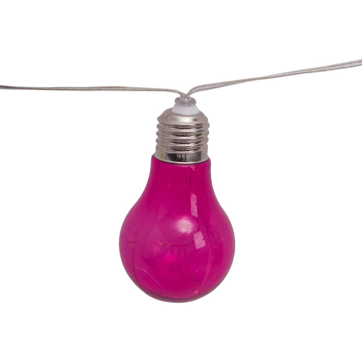 10er-LED Solar-Außen-Lichterkette bunt