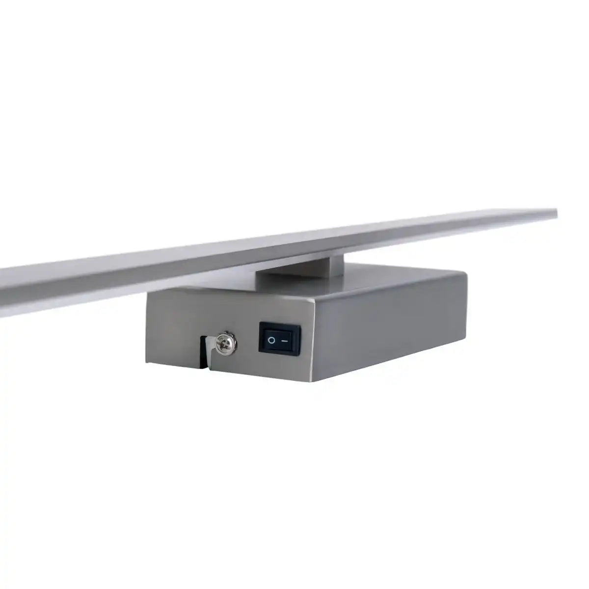 LED Wandleuchte "TREVOR" nickel matt, Wandlampe aus Metall und Kunststoff in Nickel matt, mit fest verbauten LEDs, Wandbeleuchtung innen 62 x 10 x 4,5 cm