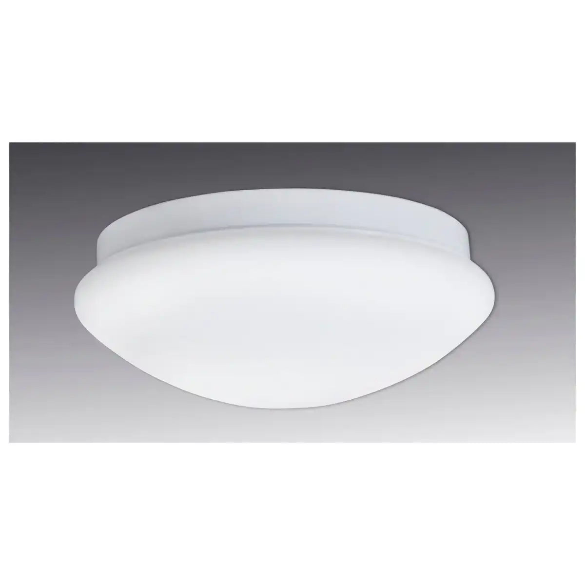 LED Deckenleuchte "GENF" aus Metall und Kunststoff in weiß, mit fest verbauten LEDs Ø ca 30 cm