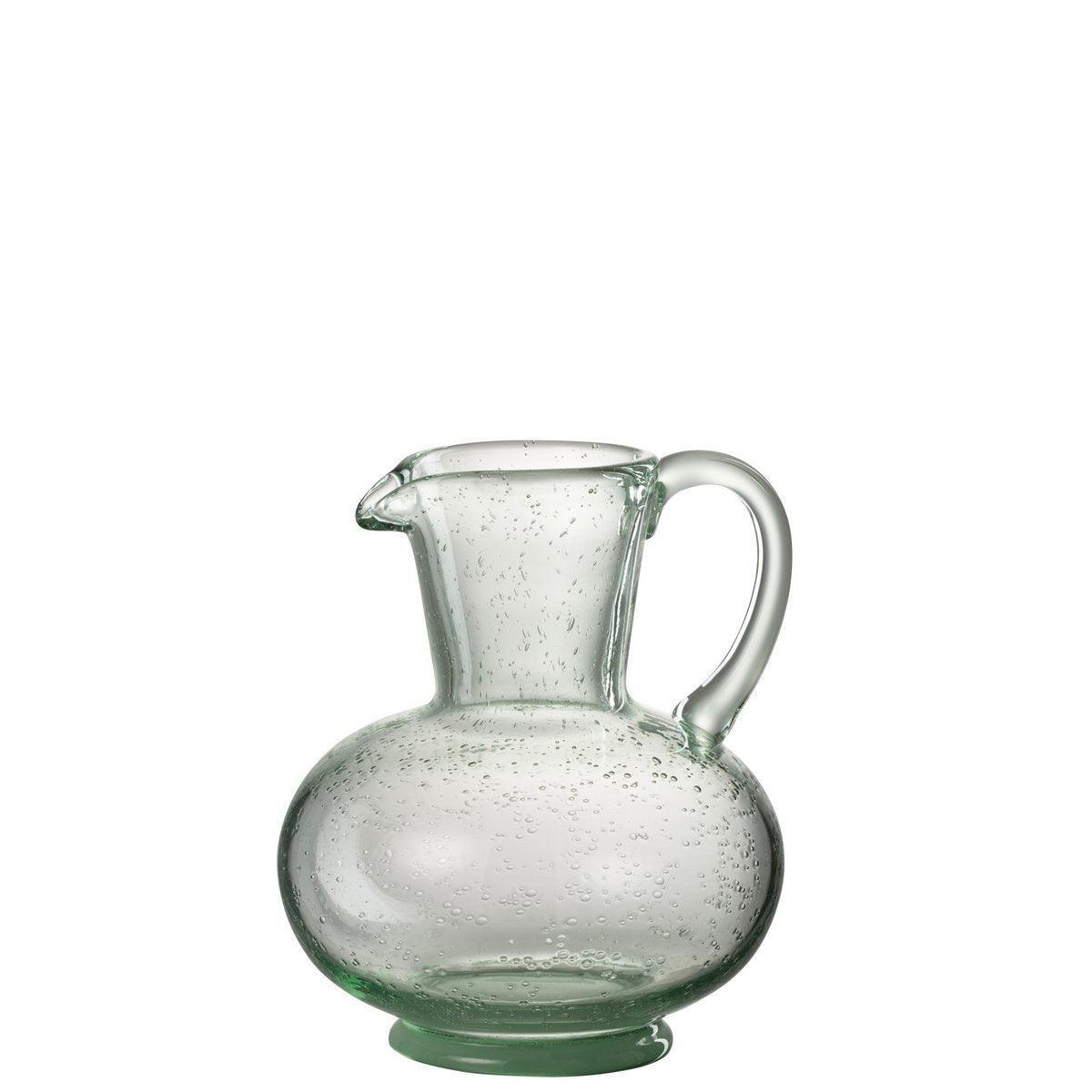J-Line Bol Karaffe – Glas – transparent/grün