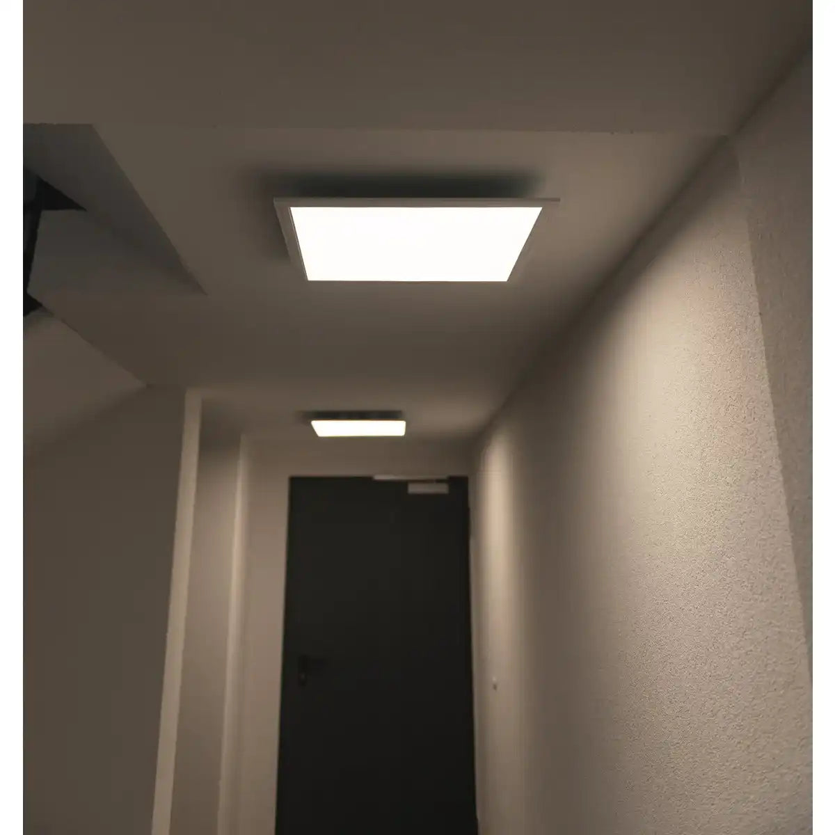 LED Aufbaupanel "NICOLA", Aufbauleuchte aus Metall und Kunststoff mit fest verbauten LEDs in neutralweiß, Panel für Innenräume 45 x 45 cm