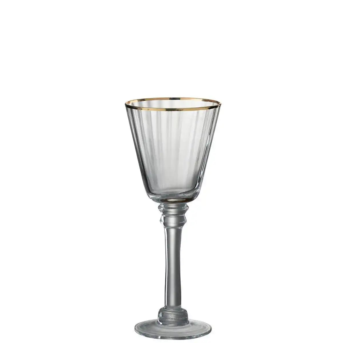 J-Line Edge Weinglas - Weißwein - Glas - transparent/gold -