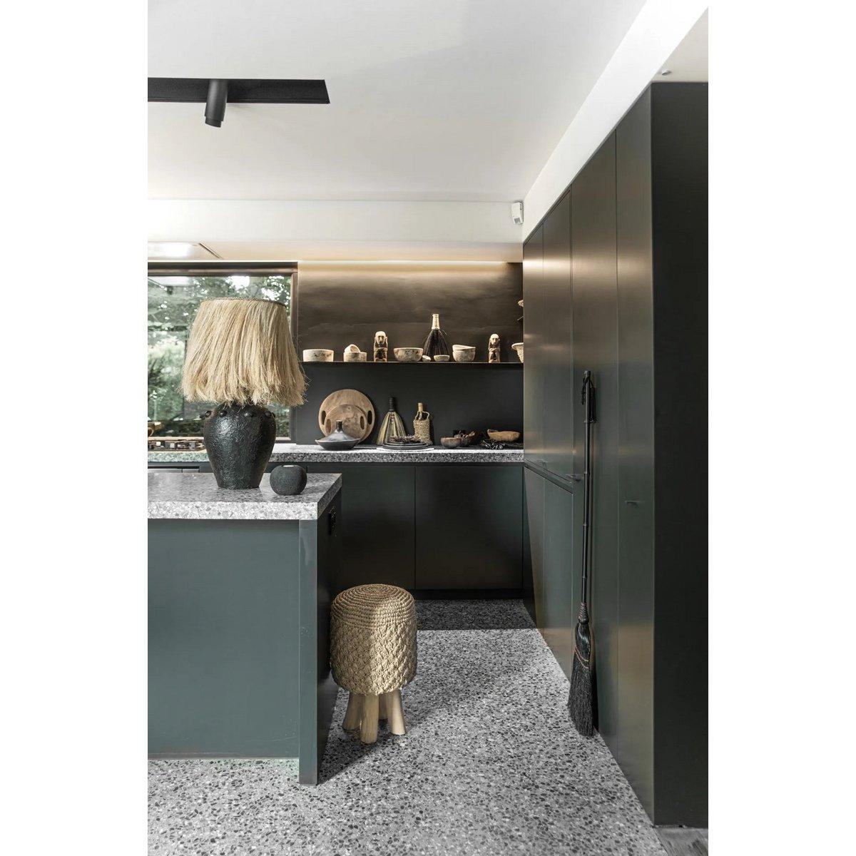 Handgefertigt Basthocker Sitzhocker Natur - HomeDesign Knaus