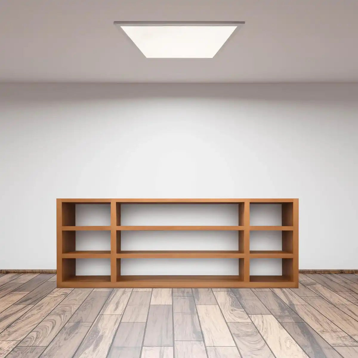 LED Panel-Deckenleuchte "NICO", funktionelle Deckenleuchte aus Metall und Kunststoff in weiß, mit festverbauten LED und vielen Funktionen, ideal für Büro, Praxis oder Werkstatt, ca. 45 x 45 cm