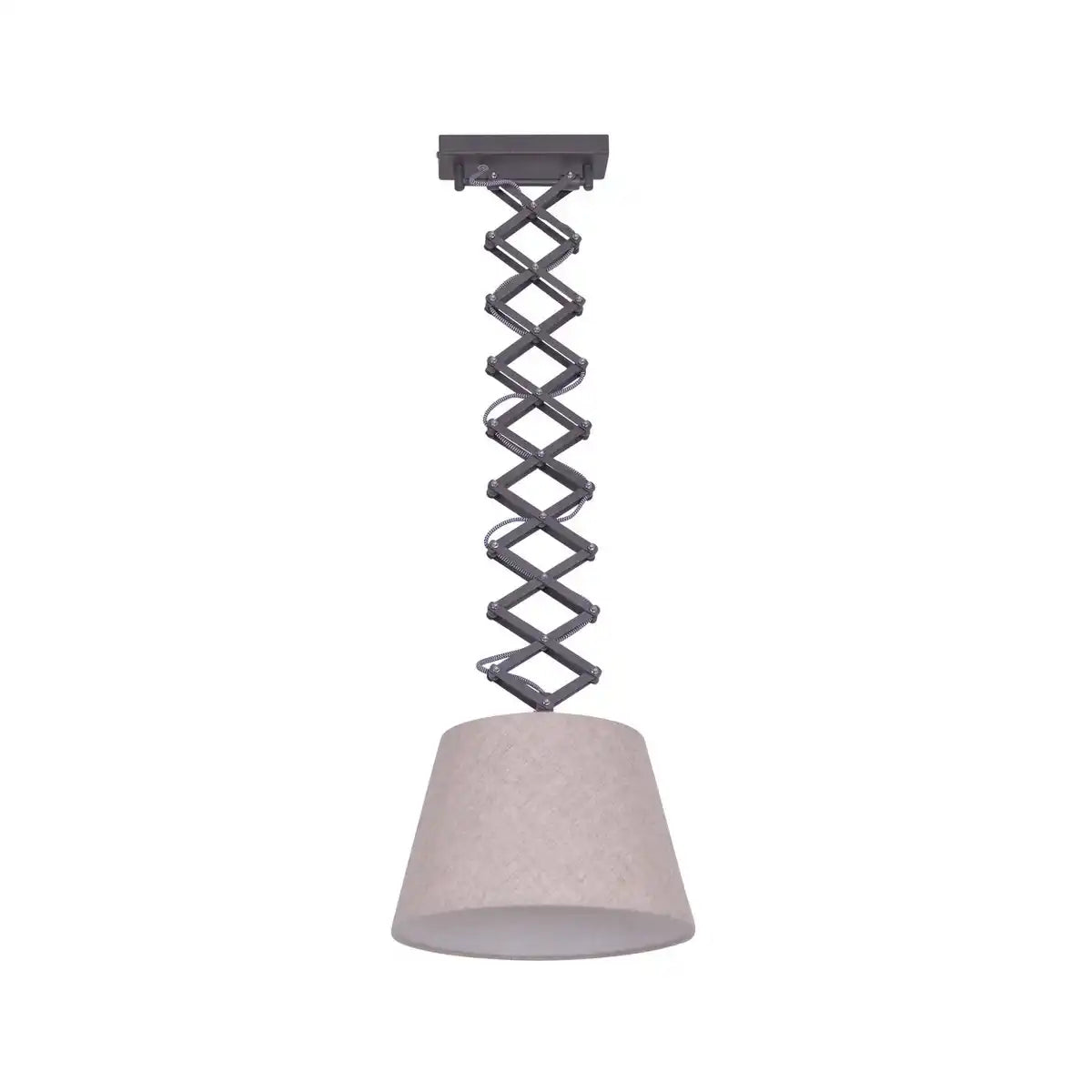 Scheren-Pendelleuchte "Adrienne" max. h: 120cm natur