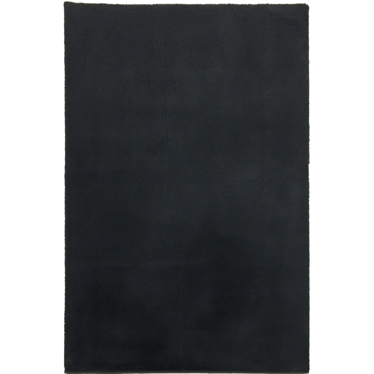 Flauschiger Teppich Schwarz 80x300CM