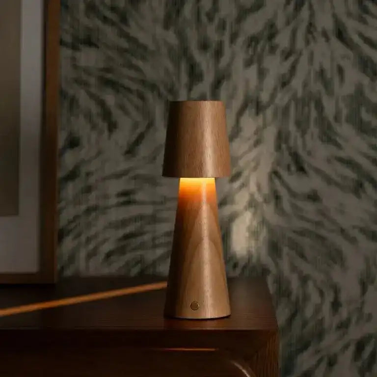 Lucas wiederaufladbare Tischlampe – kabellos, dimmbar und USB-C-Aufladung